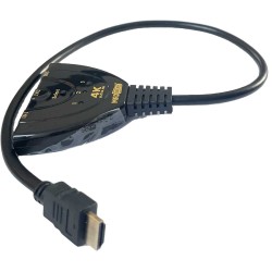 Switch Sdoppiatore HDMI 4K Con 3 Ingressi e 1 Uscita Con Cavo 50cm VH840041