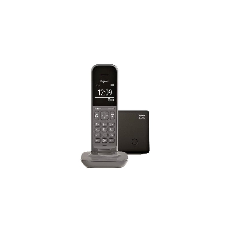 Gigaset cl390a telefono cordless con segreteria telefonica funzione black  list vivavoce display ampio grigio