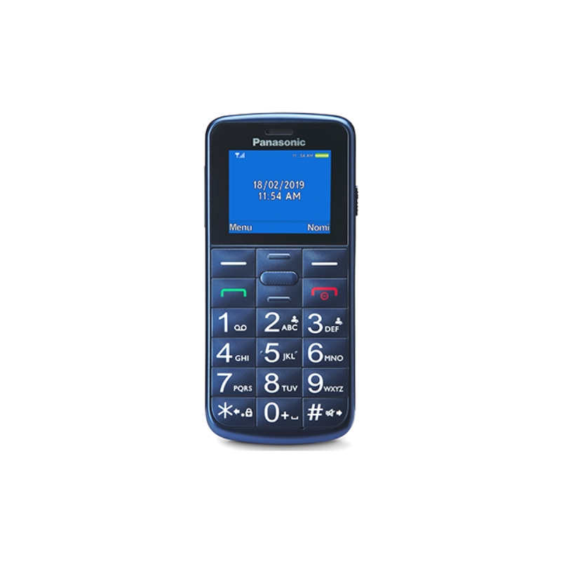 ⭐CELLULARE PANASONIC 1.77" EASY PHONE DUAL SIM BLUE ITALIA KX-TU110EXC