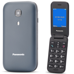 ⭐CELLULARE PANASONIC 2.4" EASY PHONE BLUETOOTH TASTO SOS GREY ITALIA SENIOR PH