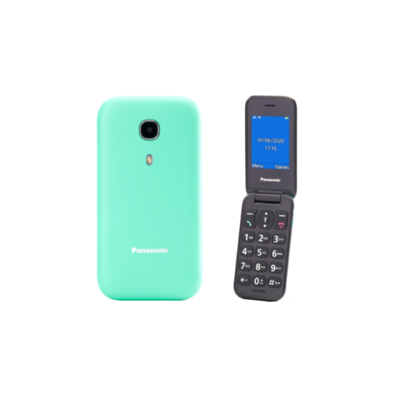 ⭐CELLULARE PANASONIC 2.4" EASY PHONE TIFFANY GREEN KX-TU400EXC
