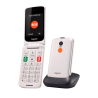 ⭐CELLULARE GIGASET GL590 FLIP 2,8’’ WHITE PEARL DUAL SIM SENIOR PHONE