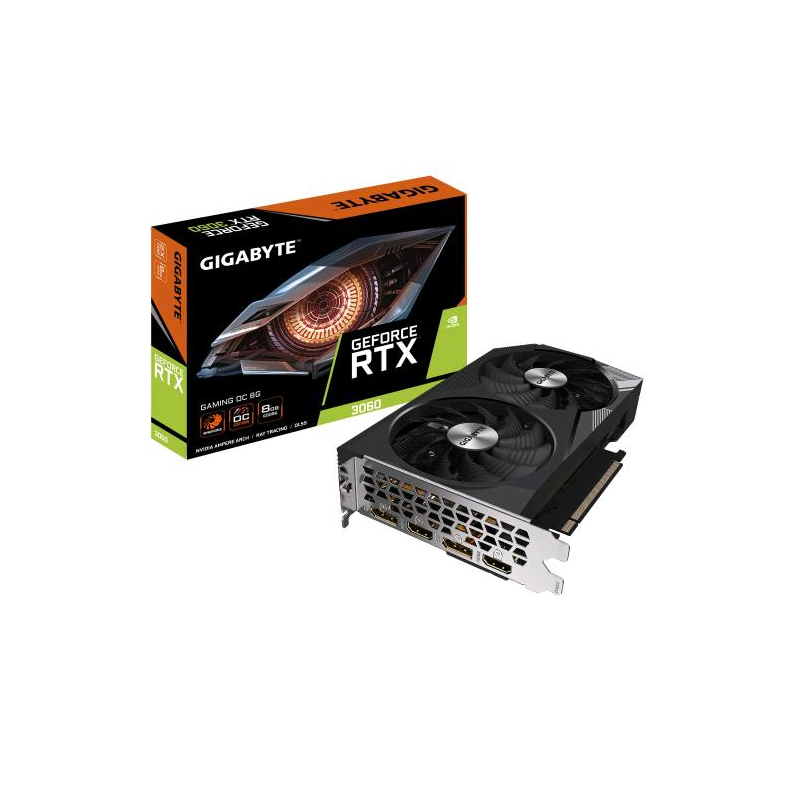 ⭐GIGABYTE GEFORCE RTX 3060 GAMING OC 8GB GDDR6 HDMI/DP PCI EX 4.0 16X