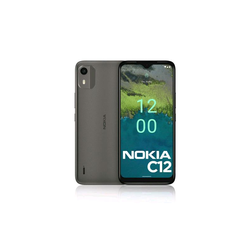 ⭐SMARTPHONE NOKIA C12 6.3" 64GB RAM 2GB DUAL SIM 4G LTE CHARCOAL ITALIA
