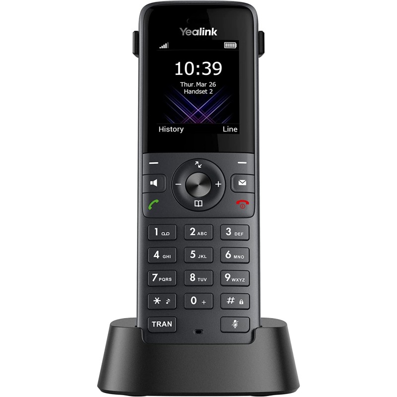⭐YEALINK W73H TELEFONO CORDLESS DECT IP 10 ACCOUNT VOIP 20 CHIAMATE DISPLAY CO