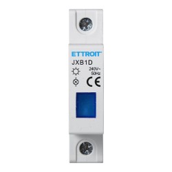 ETTROIT Indicatore Luminoso Modulare 230V Blu Occupa 1 Modulo DIN Lamp JXB1D-19