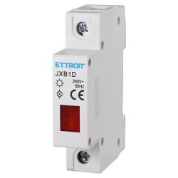 ETTROIT Indicatore Luminoso Modulare 230V Rosso Occupa 1 Modulo DIN La JXB1D-16