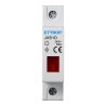 ETTROIT Indicatore Luminoso Modulare 230V Rosso Occupa 1 Modulo DIN La JXB1D-16