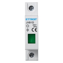 ETTROIT Indicatore Luminoso Modulare 230V Verde Occupa 1 Modulo DIN La JXB1D-21