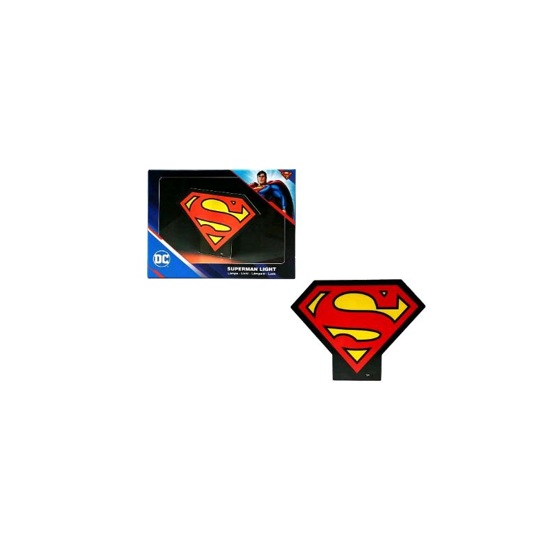 ⭐LAMPADA SUPERMAN BOX LIGHT 13 CM PALADONE PRODUCTS LAMPADA DA COMODINO