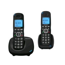 ⭐ALCATEL XL535 DUO TELEFONO CORDLESSDECT 2 PORTATILI NERO/NERO
