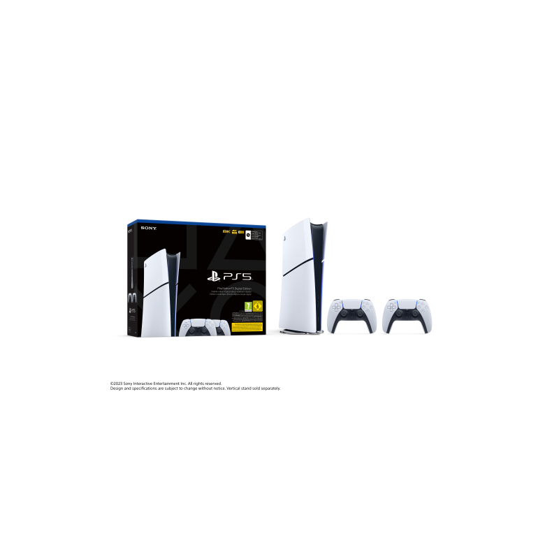 ⭐CONSOLE SONY PS5 825GB BIANCA DIGITAL + 2 CONTROLLER WHITE ITALIA