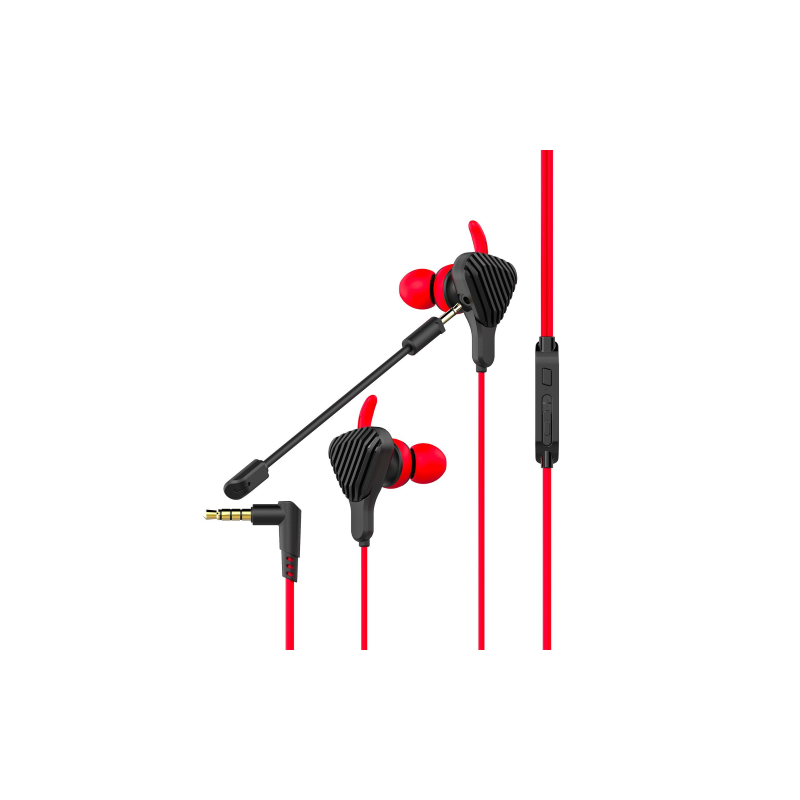 ⭐AURICOLARI GAMING CELLY EARPHONES 3.5MM BLACK RED