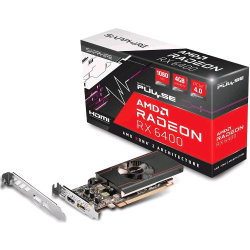 ⭐SAPPHIRE RADEON PULSE RX 6400 GAMING 4GB GDDR6 HDMI DP LP LITE PCI EXPRESS 4.