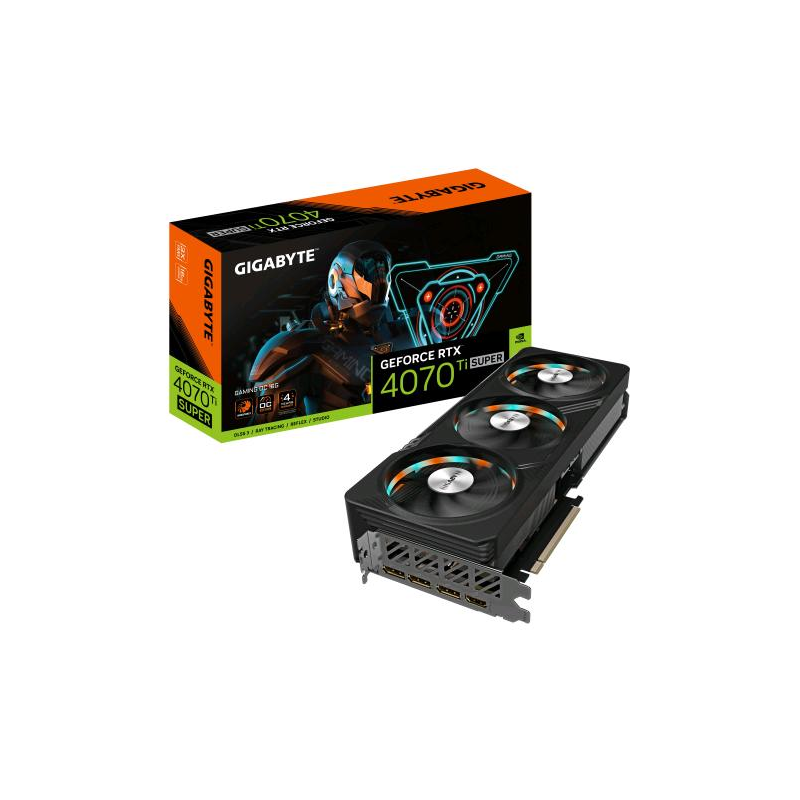 ⭐GIGABYTE GEFORCE RTX 4070 TI SUPER GAMING OC 16GB GDDR6X DLSS3 1*HDMI/3*DISPL