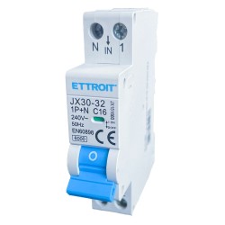 ETTROIT Interruttore Magnetotermico Automatico 1P+N 16A 6000A 220V Sal JX151660