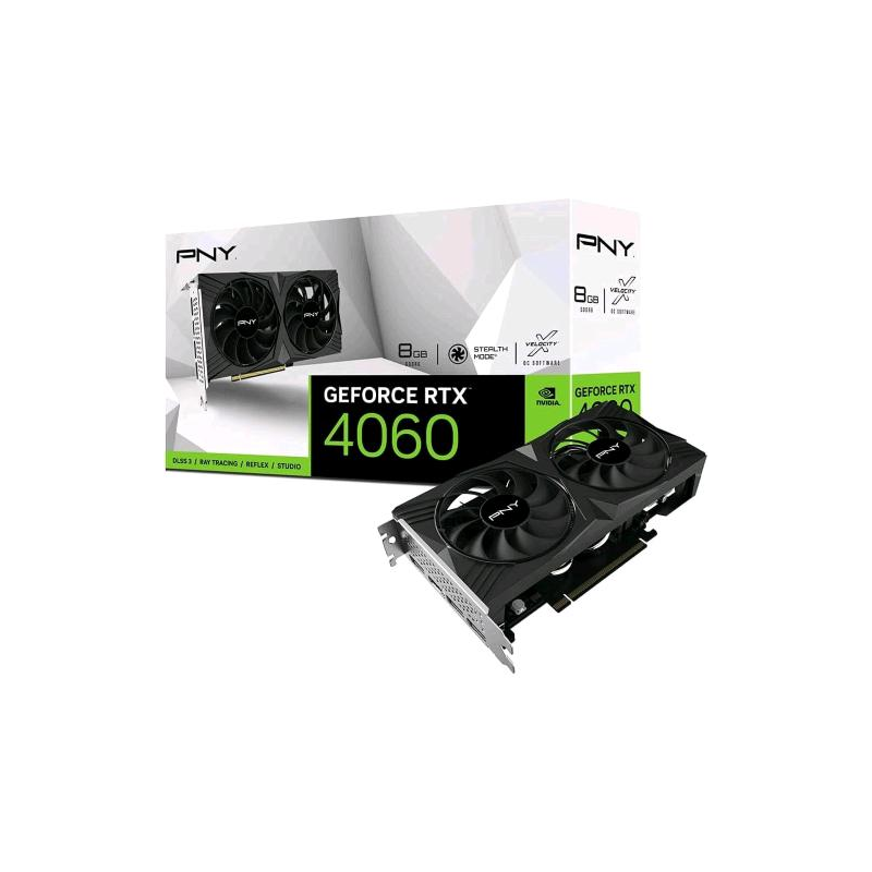 ⭐PNY NVIDIA GEFORCE RTX 4060 8GB VERTO GDDR6 DLSS 3 DUAL FAN PCI EXPRESS 4.0