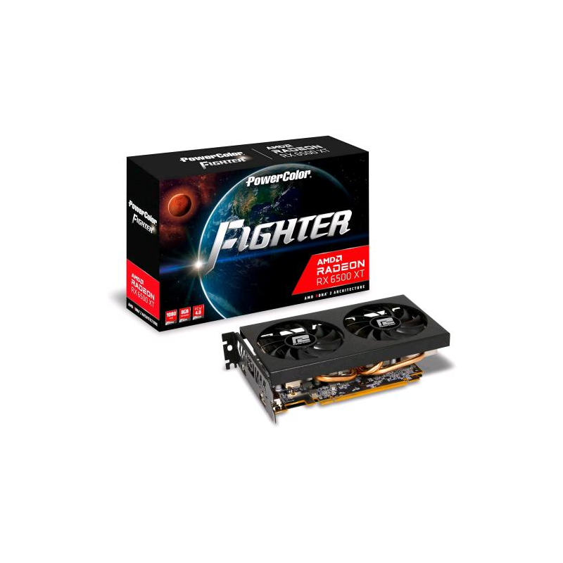⭐POWERCOLOR RADEON RX 6500 XT FIGHTER 8GB GDDR6 HDMI/DISPLAYPORT PCI EX 4.0 16