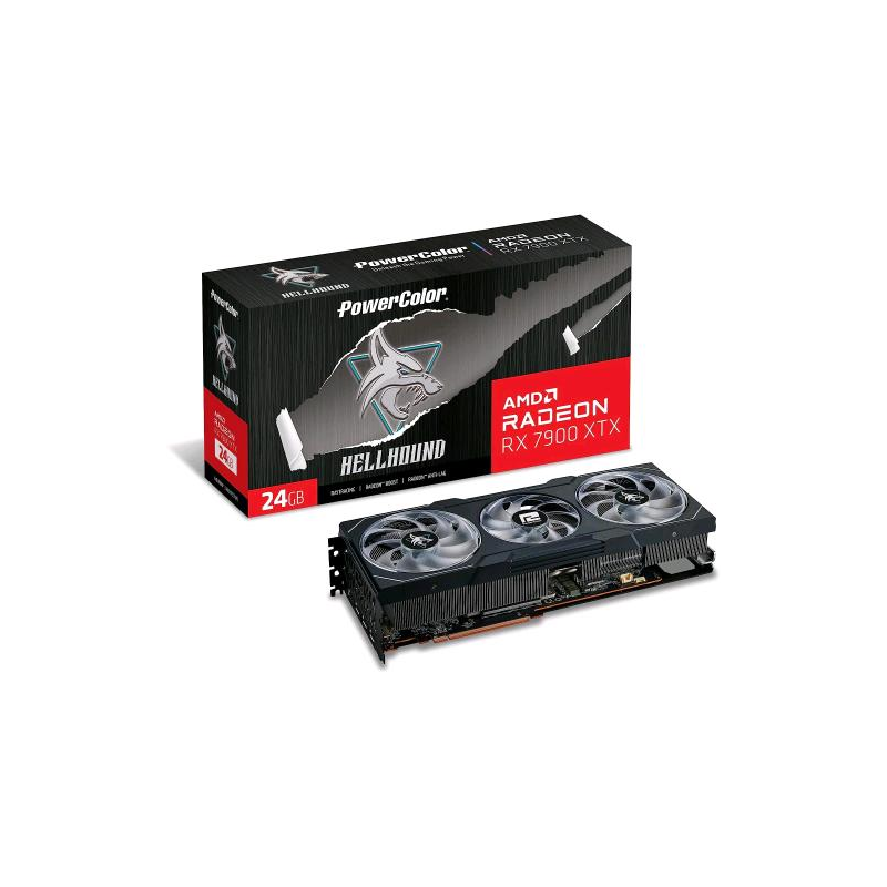 ⭐POWERCOLOR RADEON RX 7900 XTX HELLHOUND 24GB GDDR6 HDMI/3*DISPLAYPORT PCI EX