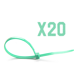 240 Fascette Plastica Verde Lunghe Giardinaggio 7.2X450mm AG72450X12