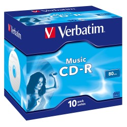 VERBATIM CDR MUSIC LIVE-IT COLOR 80 CONFEZIONE 10