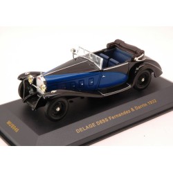 IXO MODEL DELAGE D8SS FERNANDEZ & DARRIN 1932 BLUE/BLACK 1:43 MODELLINO AUTO D'E