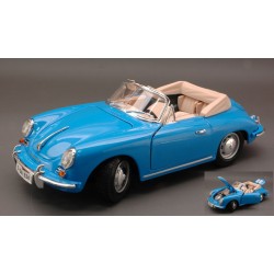BURAGO PORSCHE 356 B CABRIO 1961 BLUE 1:18 MODELLINO AUTO STRADALI BURAGO SCALA