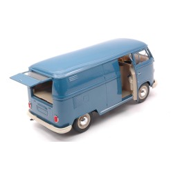 WELLY VW T1 PANEL VAN 1963 PASTEL BLUE 1:24 MODELLINO AUTO STRADALI WELLY SCALA