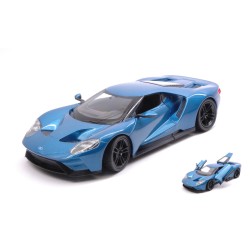 WELLY FORD GT 2017 METALLIC BLUE 1:24 MODELLINO AUTO STRADALI WELLY SCALA 1:24