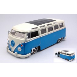 JADA TOYS VW BUS 1962 BLUE/WHITE 1:24 MODELLINO TUNING JADA TOYS SCALA 1:24