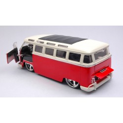 JADA TOYS VW BUS 1962 RED/WHITE 1:24 MODELLINO TUNING JADA TOYS SCALA 1:24