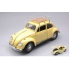 LUCKY DIE CAST VW BEETLE 1967 CAMPING VERSION YELLOW 1:18 MODELLINO AUTO STRADAL