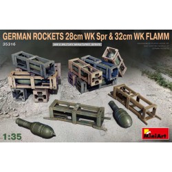 MINIART GERMAN ROCKETS 28 cm WK SPR & 32 cm WK FLAMM KIT 1:35 MODELLINO KIT MEZZ