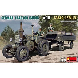MINIART GERMAN TRACTOR D8506 WITH CARGO TRAILER KIT 1:35 MODELLINO KIT MEZZI MIL