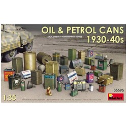 MINIART OIL & PETROL CANS 1930-40s KIT 1:35 MODELLINO KIT DIORAMI MINIART SCALA
