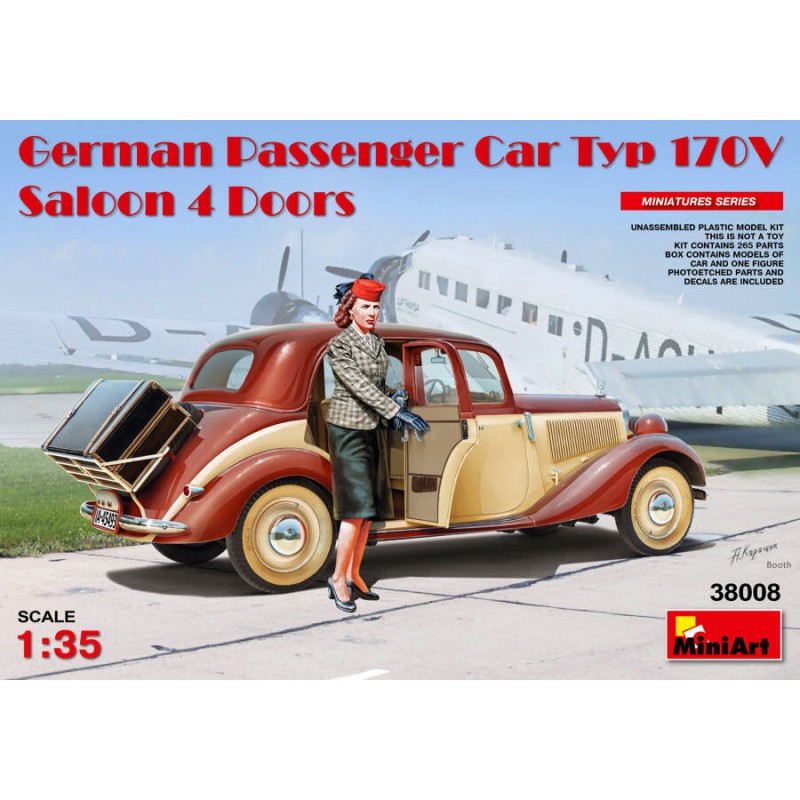 MINIART GERMAN PASSENGER CAR TYP 170V KIT 1:35 MODELLINO KIT DIORAMI MINIART SCA