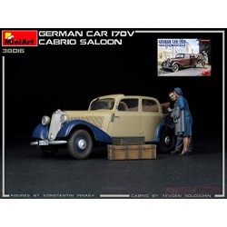 MINIART GERMAN CAR 170V CABRIO SALOON KIT 1:35 MODELLINO KIT AUTO MINIART SCALA