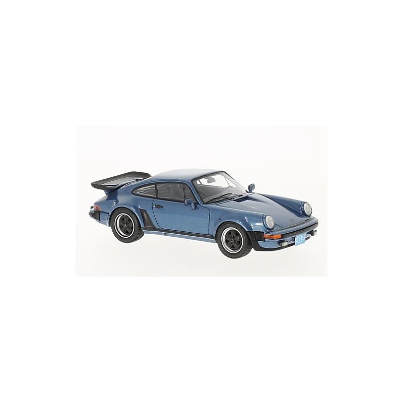 NEO SCALE MODELS PORSCHE 911 (930) TURBO USA 1985 MET.BLUE 1:43 MODELLINO AUTO S