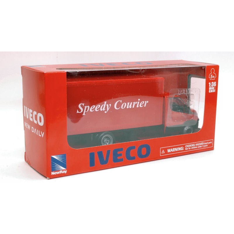 NEW RAY IVECO DAILY CENTINATO ROSSO 1:36 MODELLINO CAMION NEW RAY SCALE VARIE