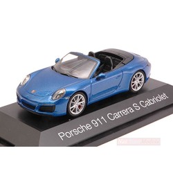 HERPA PORSCHE 911 CARRERA S CABRIOLET 2016 METALLIC BLUE 1:43 MODELLINO AUTO STR