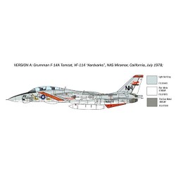 ITALERI F-14A TOMCAT KIT 1:72 MODELLINO KIT AEREI ITALERI SCALA 1:72