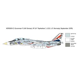 ITALERI F-14A TOMCAT KIT 1:72 MODELLINO KIT AEREI ITALERI SCALA 1:72