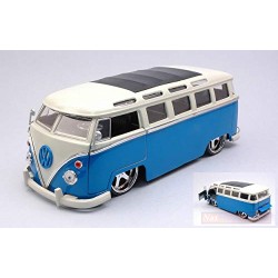 JADA TOYS VW BUS 1962 BLUE/WHITE 1:24 MODELLINO TUNING JADA TOYS SCALA 1:24