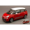 WELLY FIAT 500L 2013 RED WITH ROOF WHITE 1:24 MODELLINO AUTO STRADALI WELLY SCAL