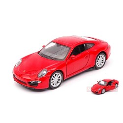 WELLY PORSCHE 911 (991) CARRERA S RED SCALA 1:34-39 cm 11 MODELLINO AUTO STRADAL