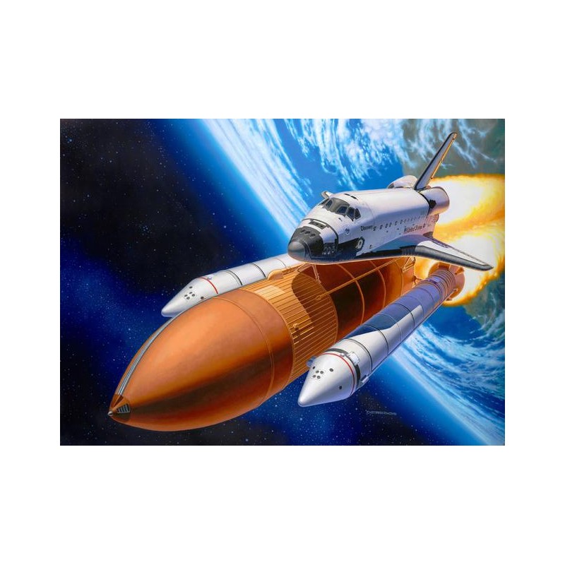 REVELL SPACE SHUTTLE DISCOVERY & BOOSTER ROCKETS KIT 1:144 MODELLINO KIT SPACE R
