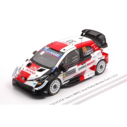 SPARK MODEL TOYOTA YARIS WRC N.33 2nd MONTE CARLO 2021 E.EVANS-S.MARTIN 1:43 MOD