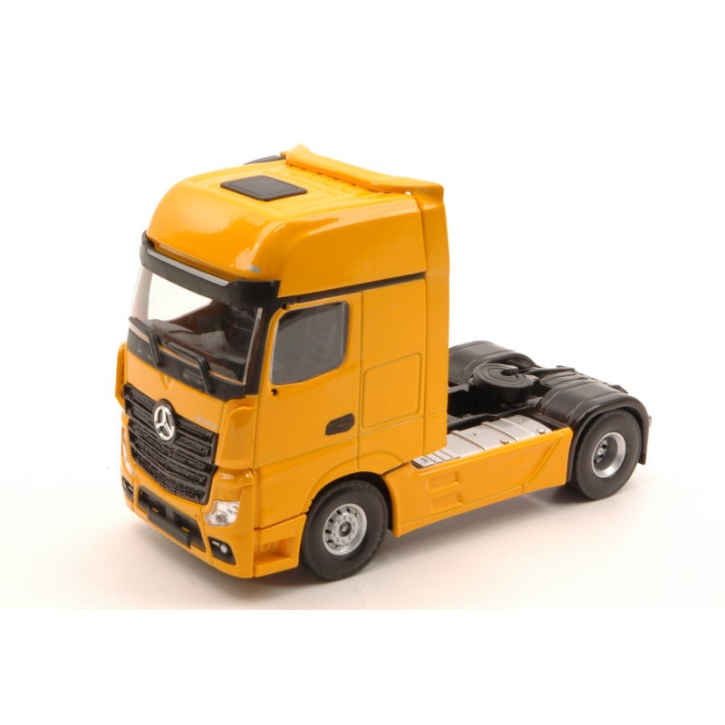 HOLLAND OTO MERCEDES ACTROS MP4 GIGASPACE 4x2 YELLOW 1:50 MODELLINO CAMION HOLLA