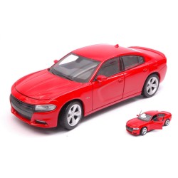 WELLY DODGE CHARGER R/T 2016 RED 1:24-27 MODELLINO AUTO STRADALI WELLY SCALA 1:2