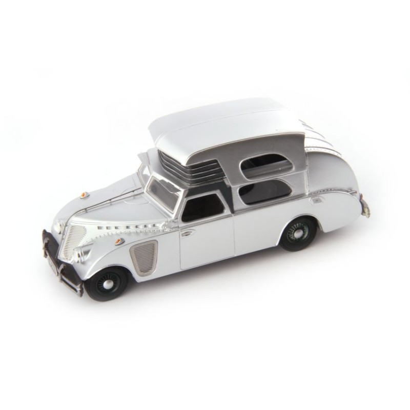 AUTOCULT THOMPSON HOUSE CAR 1934 MET.SILVER 1:43 MODELLINO CAMPERS-ROULOTTES AUT